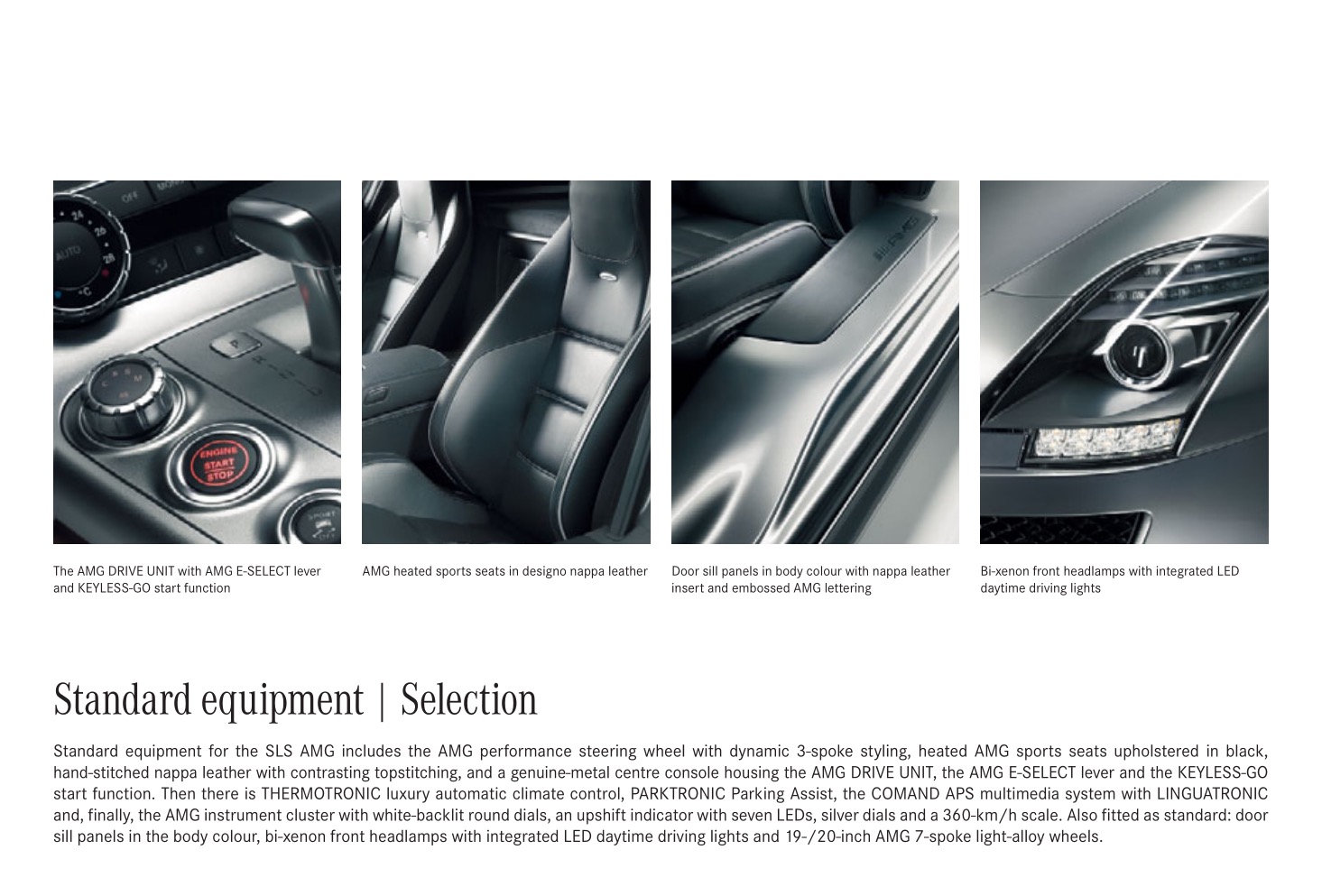 2011 Mercedes-Benz SLS Class Brochure Page 1